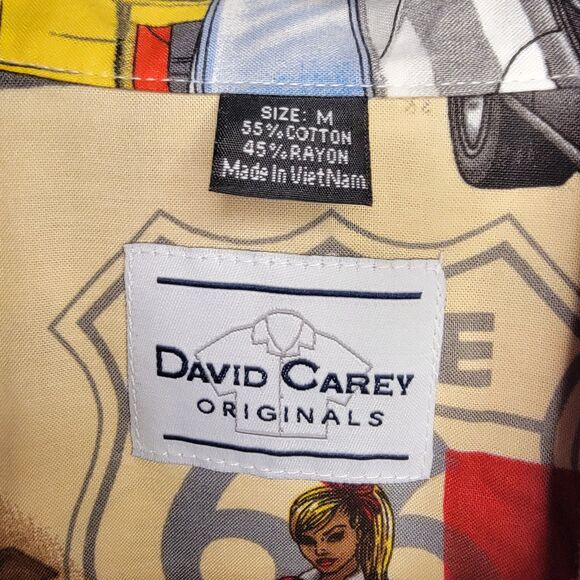 David Carey Originals Rt 66 All Over Graphic Short Sleeve - Size Medium - Picture 3 of 4